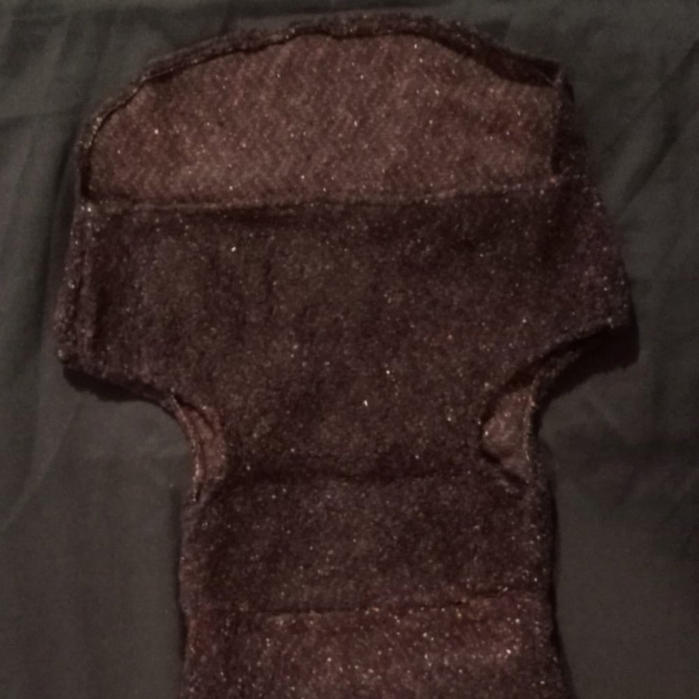 New Handmade Puppy Dog Burgundy Dot Knit Sweater